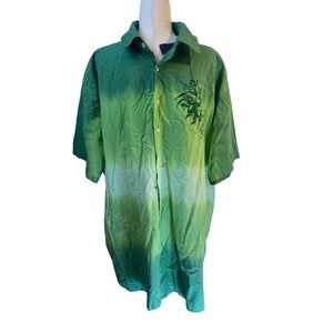 Address Unknown‎ Ombré embroidered shirt.